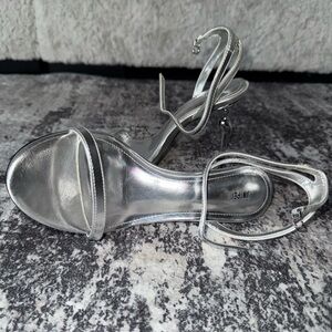 JW PEI Women's Metallic Silver Heels